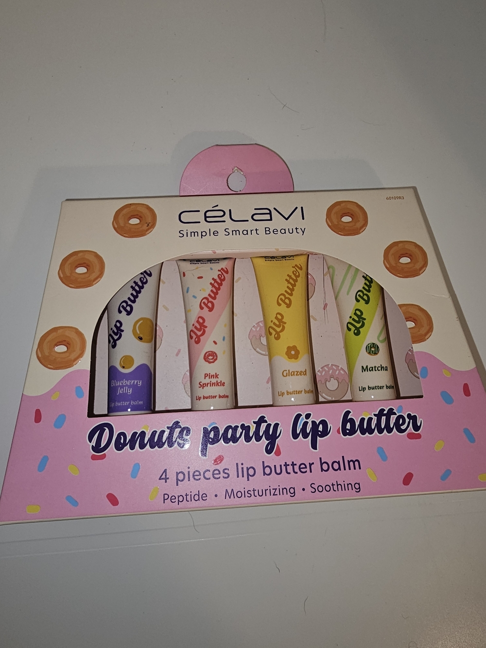 Strawberry Milk Crossbody Purse And Donut Lip Butters Set Of 4 - Picture 6 of 8